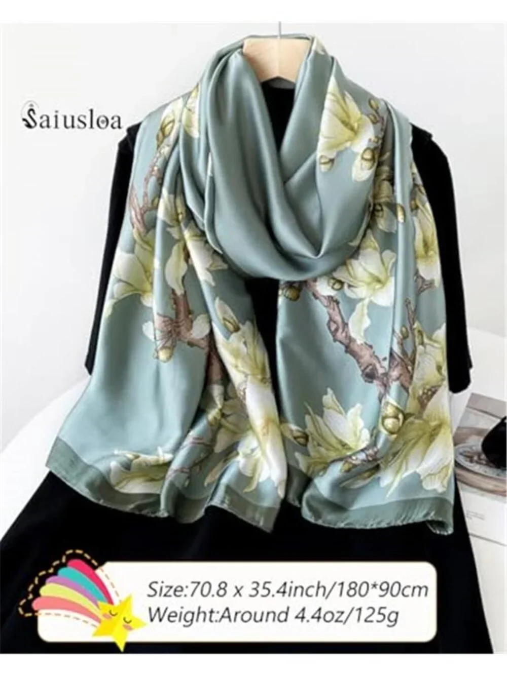 Dress Scarves Shawl Wraps Long Silky Scarf for Women Dressy Fashion Lightweight